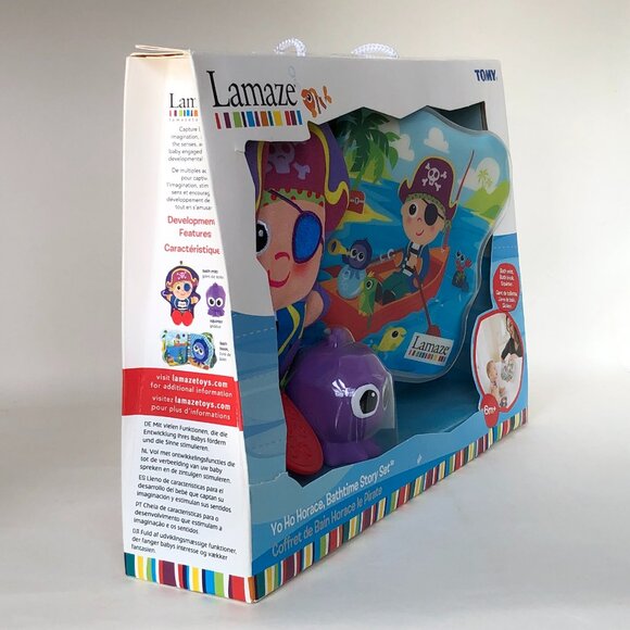 New in Box Lamaze Yo Ho Horace Bathtime Story Book Set-Pirate - Picture 10 of 14